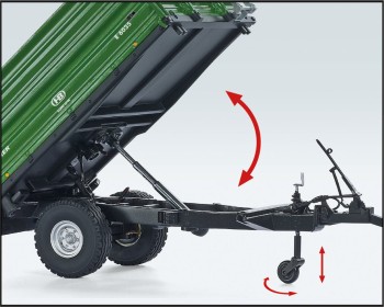 Wiking 1/32  077348 Brantner E 6035 Einachs-Dreiseitenkipper - OVP NEU       