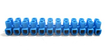 Elastik-Lüsterklemmen 1 Stück blau 12 Klemmen (Z58)