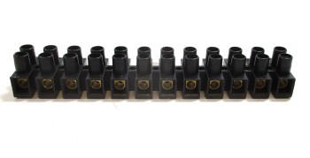Elastik-Lüsterklemmen 1 Stück schwarz 12 Klemmen (Z58)
