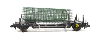 Fleischmann N Flachwagen Tragwagen Rungenwagen mit Ladung (6289G)