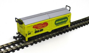 Spur N Minitrix 13530 Schiebedachwagen Sp.Messe 1985 DB OVP (5459K)