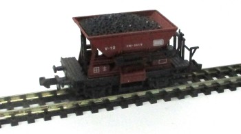 Spur N Ibertren 412 Schotterwagen, braun, Kohlenladung o.OVP (5440K)
