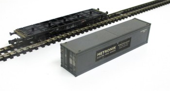 Spur N Fleischmann Containertragwagen Metronik KKK DB o.OVP (5829K)