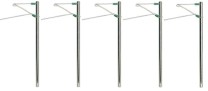 Sommerfeldt 400 N Beton-Streckenmast, matt vernickelt (VE=5) - OVP NEU
