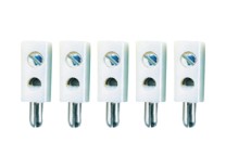 TAMS 85-19505-05 Mini-Bananenstecker, weiß