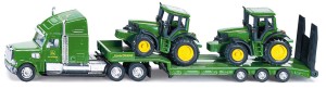 Siku 1837 Tieflader mit John Deere Traktoren - OVP NEU