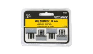 Woodland Scenics WTT4571  H0 - Dust Monkeys (TM) Axle-Mounted Track Cleaner Pads 4 St.