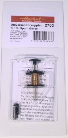 Herkat N 2703 Unterflurentkuppler N-Gleis 1 Stück  - OVP NEU