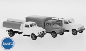 Brekina 1/87 10213 LKW Sortiment zum Bau von 3 Leicht-LKW 1955,  - NEU