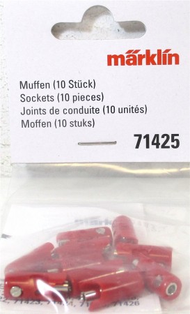 Märklin H0 71725 Muffen rot  10 Stück - OVP NEU