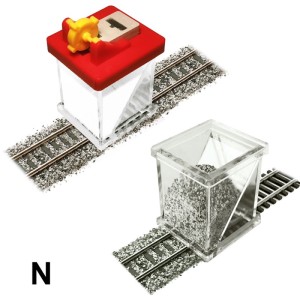 Proses [PBS-FIX-04] Spur N Modellbahn-Set Schotterkleber-Applikator mit Spritze und Schotterverteiler - NEU