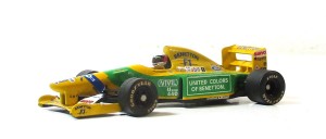Modellauto 1:64 MicroChamps Benetton B192 Schuhmacher 1992 ohne OVP (z126-3F)