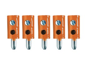 TAMS 85-19500-05 Mini-Bananenstecker, orange