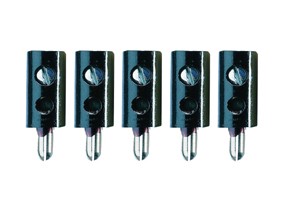TAMS 85-19503-05 Mini-Bananenstecker, schwarz