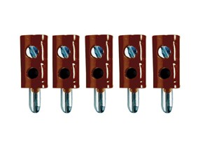 TAMS 85-19508-05 Mini-Bananenstecker, braun