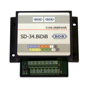 TAMS 46-11358-01 Gehäuse für Schaltdecoder SD-34.BiDiB