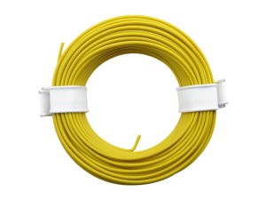 10 Meter Ring Miniaturkabel Litze flexibel LIY 0,14mm² gelb