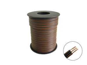 25m Drillingslitze für Weichen 3x 0,14mm² hellbraun / schwarz / dunkelbraun