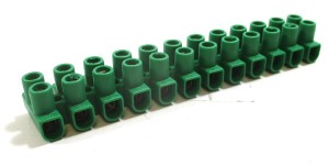 Elastik-Lüsterklemmen 1 Stück grün 12 Klemmen (Z58)