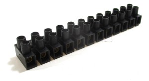 Elastik-Lüsterklemmen 1 Stück schwarz 12 Klemmen (Z58)