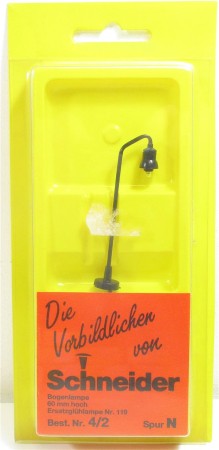 Schneider N Bogenleuchte schwarz 1 Stück - OVP  (Z178/17)