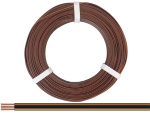 Donau Elektronik 318-818-25 Drillingslitze 0,14 mm² / 25 m dunkelbraun-schwarz-hellbraun      