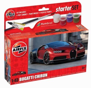 Airfix 1:43 A55005 Small Starter Set NEW Bugatti Chiron