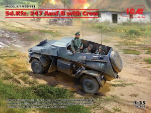 ICM 1:35 35111 Sd.Kfz. 247 Ausf.B with Crew