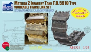 Bronco Models 1:35 AB3531 Matilda 2 T.D.5910 Type Workable Track Link Set