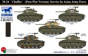 Bronco Models 1:35 CB35072 M-24 Chaffee(Post-War Version) Service In Asia Army force