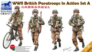 Bronco Models 1:35 CB35177 WWII British Paratroops In Action Set A