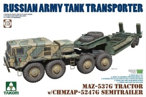 Takom 1:72 TAK5004 MAZ-537G Tractor w/CHMZAP-5247G SEMITRRAILER