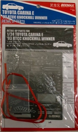 NUNU-BEEMAX 1:24 EX24031 Toyota Carina E '93 BTCC Knockhill Winner Detail UP Parts