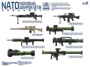 Magic Factory 1:35 2003 NATO Individual Weapon Set B(A kit incl.2pcs of each weapon