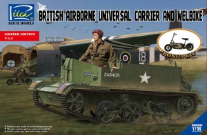 Riich Models 1:35 RV35034 British Airborne Universal CarrierMk.III & Welbike Mk.2(Limited Edition