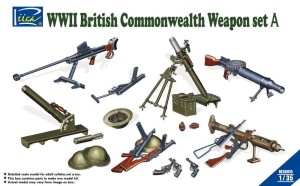 Riich Models 1:35 RE30010 WWII British Commenwealth Weapon Set A