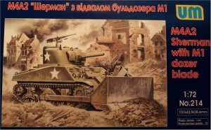 Unimodels 1:72 UM214 Tank M4A2 with M1 Dozer Blade