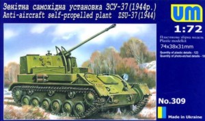 Unimodels 1:72 UM309 ZSU-37 (1944) Anti-Aircraft self propelled plant