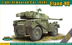 ACE 1:72 ACE72457 Eland-90 Light Armoured Car (4x4)
