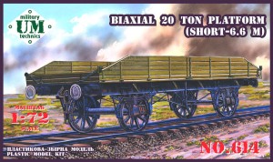 Unimodels 1:72 UMT614 Biaxial 20 ton plattform