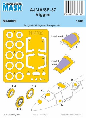 Special Hobby 1:48 100-M48009 AJ/JA/SF-37 Viggen MASK