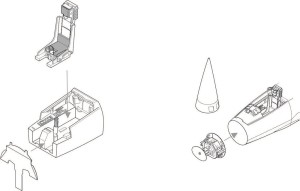 CMK 1:72 129-7214 F-104G Starfighter Interior set (REV)