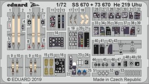 Eduard Accessories 1:72 SS670 He 219 Uhu for Dragon