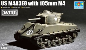 Trumpeter 1:72 7168 US M4A3E8 with 105mm M4