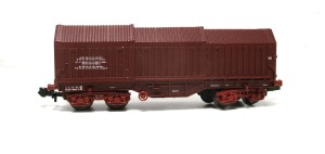 Roco N 02375C Teleskophaubenwagen SNCF OVP (5556H)