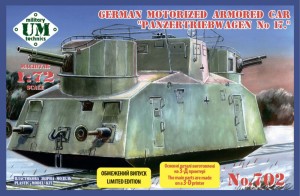 Unimodels 1:72 UMT702 Panzertribwagen No.17 German motorized armored car