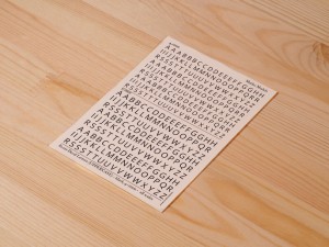 Matho Models  80015 Decal Letters (UPPERCASE) - black, 4-5mm
