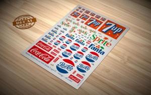 Matho Models  80022 Soft Drink Logos C - vintage