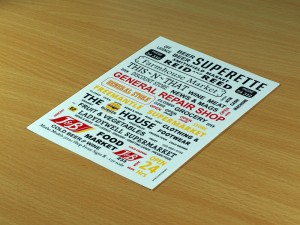 Matho Models 1:35 35120 Shop Front Signs B