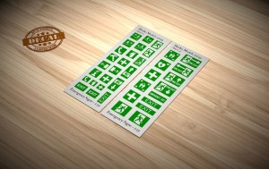 Matho Models 1:35 35129 Emergency Signs